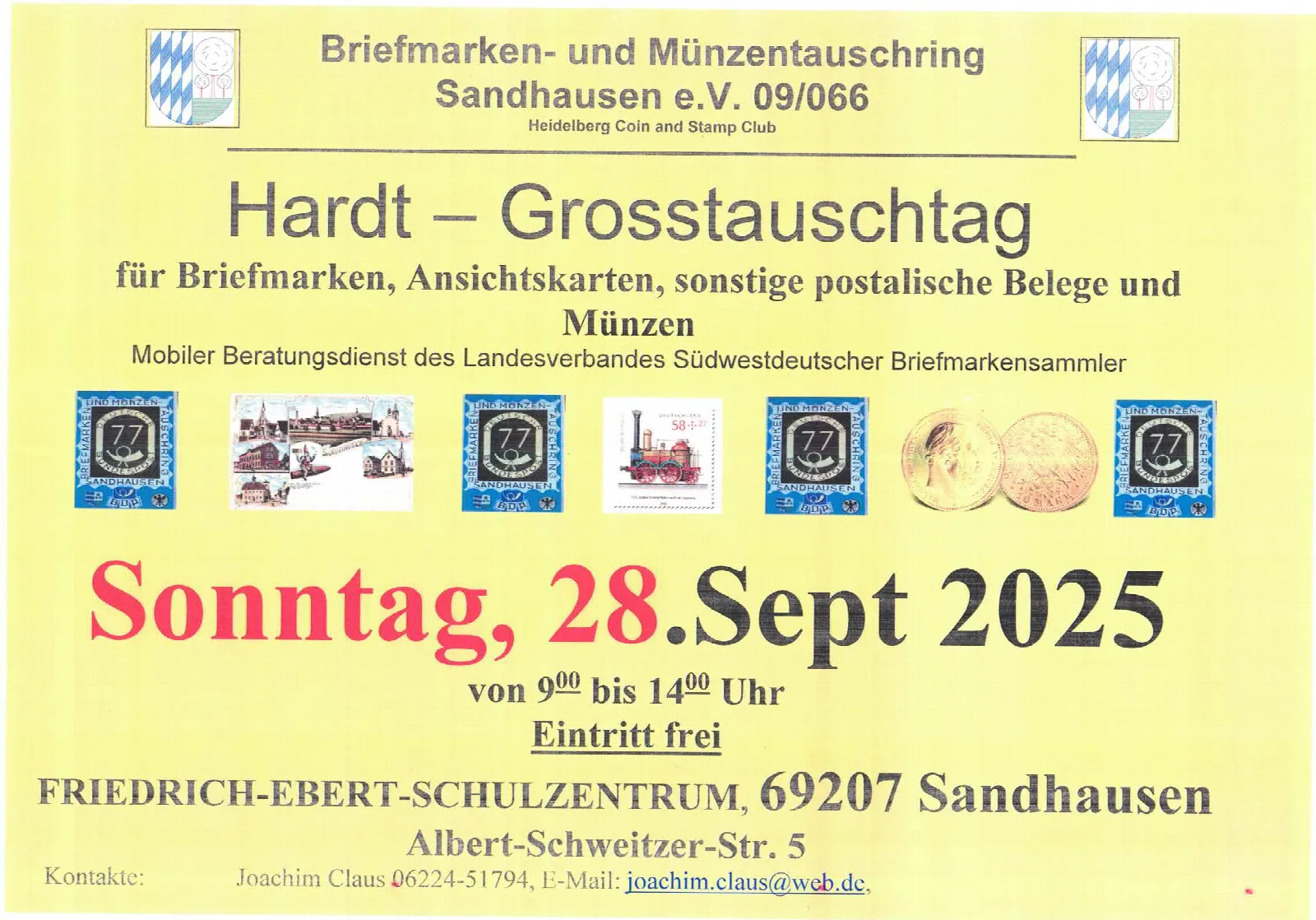 Plakat zum Großtauschtag am 28.09.2025